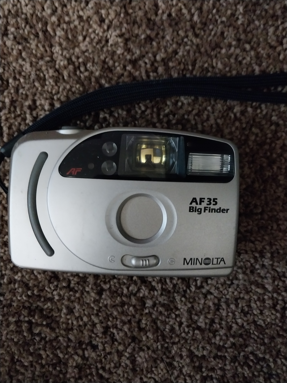 AF 35 Big Finder Compact Film Camera - Silver
